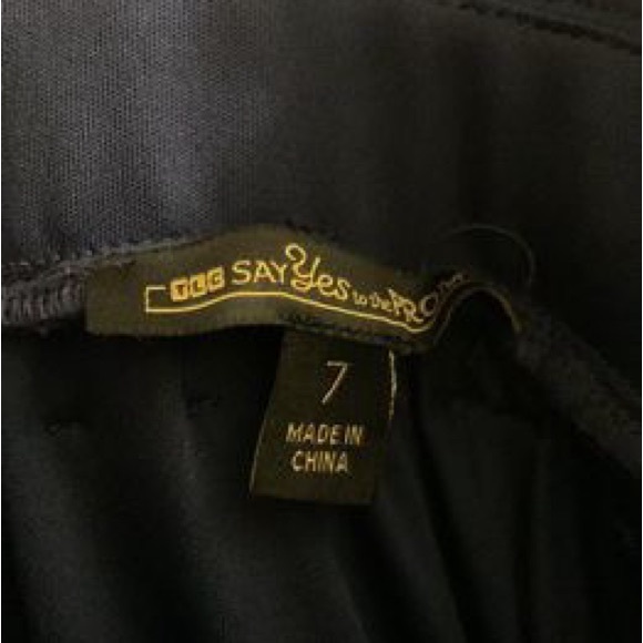 Say Yes To The Prom Dress Navy Blue Sequin Ball Gown Juniors Size 7 - Picture 4 of 4